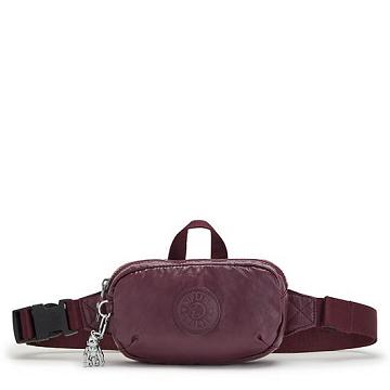 Kipling Alys Metallic Waist Bags Burgundy Lacquer | AU 1002PJ